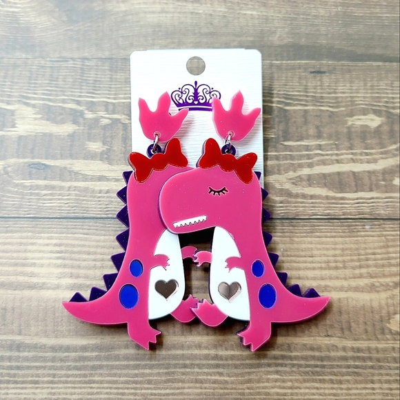Jewelry - Dinosaur Acrylic Earrings